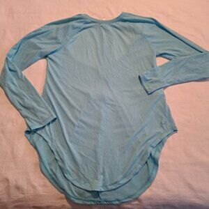 Under Armour women's Small light blue cut out back long sleeve shirt NWOT